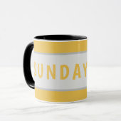 Sunday Today – Minimal Coffee Mug Design Tasse (Vorderseite Links)