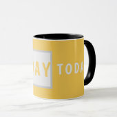 Sunday Today – Minimal Coffee Mug Design Tasse (VorderseiteRechts)