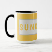 Sunday Today – Minimal Coffee Mug Design Tasse (Links)