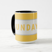 Sunday Today – Minimal Coffee Mug Design Tasse (Vorderseite Links)