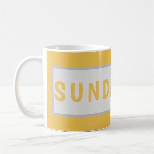 Sunday Today – Minimales Kaffeetassendesign Kaffeetasse (Links)