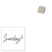 Sunday Weekday Journal Design Gummistempel (Stempel)