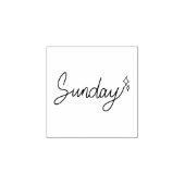 Sunday Weekday Journal Design Gummistempel (Prägung)