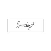 Sunday Weekday Journal Design Permastempel (Design)