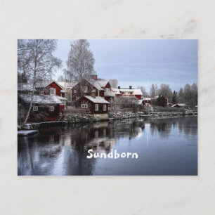 Sundborn, Schweden Landschaftsbild Postkarte