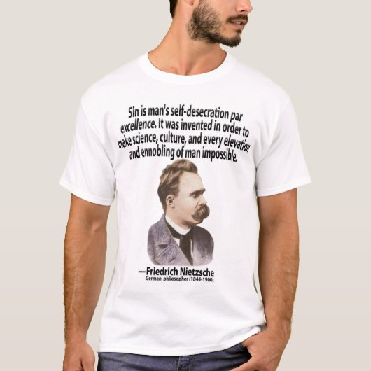 Sünde ist bemannt Selbst-schändung T-Shirt (Vorderseite)