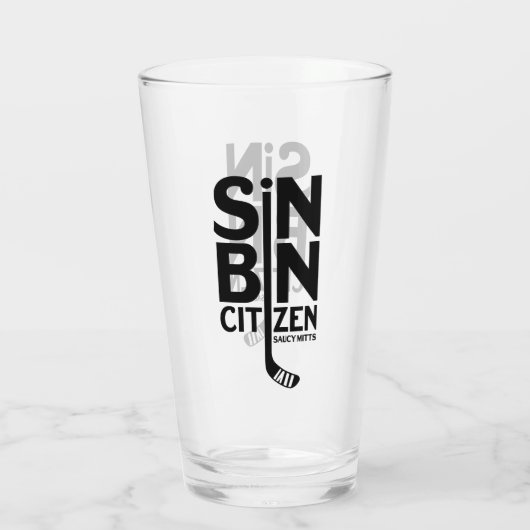 Sünden-Behälter-Bürger-Hockey Glas (Rückseite)