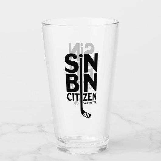 Sünden-Behälter-Bürger-Hockey Glas (Vorderseite)