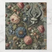 Sünden des Wohlhabenden - Gotisches Viktorianische Weinetikett (Einzelnes Label)