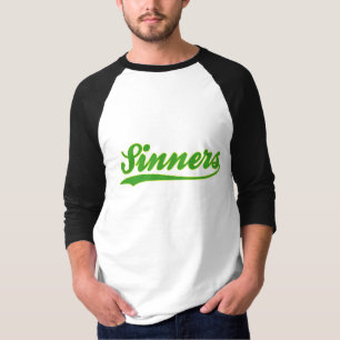 Sünder-Imitat-Baseball-Jersey-T - Shirt
