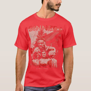 Sünder Vintage-Collage-Kunst Wir sind alle Sünder T-Shirt