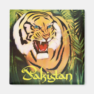 Sunderban Nationalpark Pakistan Vintage-Reise Magnet
