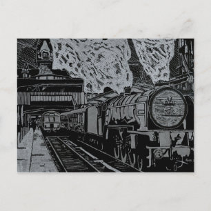 Sunderland Bahnhof in den 60er Jahren Postkarte