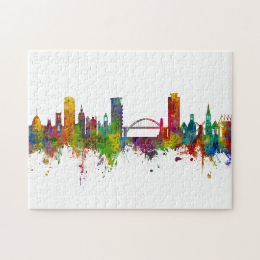 Sunderland England Skyline Puzzle (Horizontal)