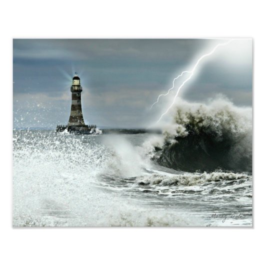 Sunderland - Roker Pier & Lighthouse Fotodruck (Vorne)