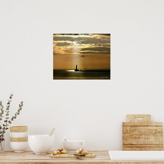 Sunderland - Roker Pier & Lighthouse Poster (Küche)