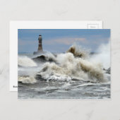 Sunderland - Roker Pier & Lighthouse Postkarte (Vorne/Hinten)