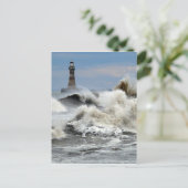Sunderland - Roker Pier & Lighthouse Postkarte (Stehend Vorderseite)