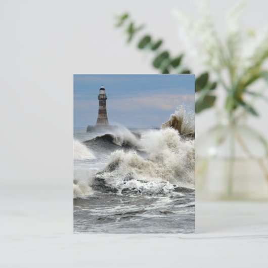 Sunderland - Roker Pier & Lighthouse Postkarte (Stehend Vorderseite)