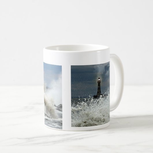 Sunderland - Roker Pier u. Leuchtturm Kaffeetasse (VorderseiteRechts)