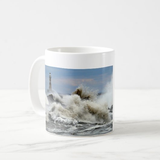 Sunderland - Roker Pier u. Leuchtturm Kaffeetasse (Vorderseite Links)