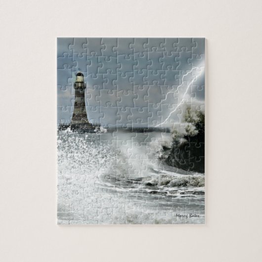 Sunderland - Roker Pier u. Leuchtturm Puzzle (Vertikal)
