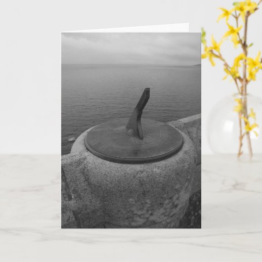 Sundial-Gruß-Karte Karte (Gelbe Blume)