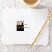 Sundial Sunset Adressaufkleber (Insitu)