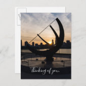 Sundial Sunset Denken Sie nach der Karte (Vorne/Hinten)