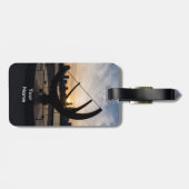 Sundial Sunset Gepäckanhänger (Rückseite horizontal)