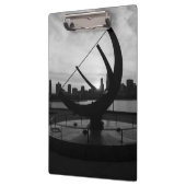 Sundial Sunset Grayscale Klemmbrett (Links)