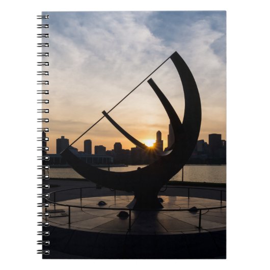 Sundial Sunset Notizblock (Vorderseite)