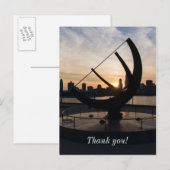 Sundial Sunset Vielen Dank Postkarte (Vorne/Hinten)