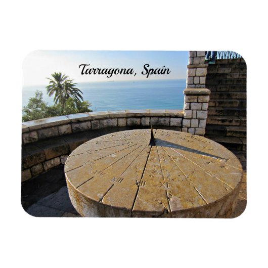 Sundial, Tarragona, Spanien Magnet (Horizontal)