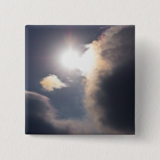 Sundog Rainbow Cloud Burst Apparel and Gifts Button (Vorderseite)