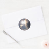 Sundog Rainbow Cloud Burst Apparel and Gifts Runder Aufkleber (Umschlag)