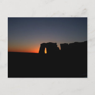 Sundown am Monument Rocks Postkarte
