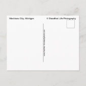 Sundown in in Mackinaw City Postkarte (Rückseite)