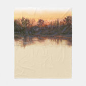 "Sundown on on River" Blanket Fleecedecke (Vorderseite)