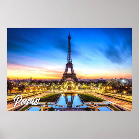 Sundown Over Paris, Frankreich Poster (Vorne)