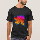 Sundown Peony Blume T-Shirt (Vorderseite)
