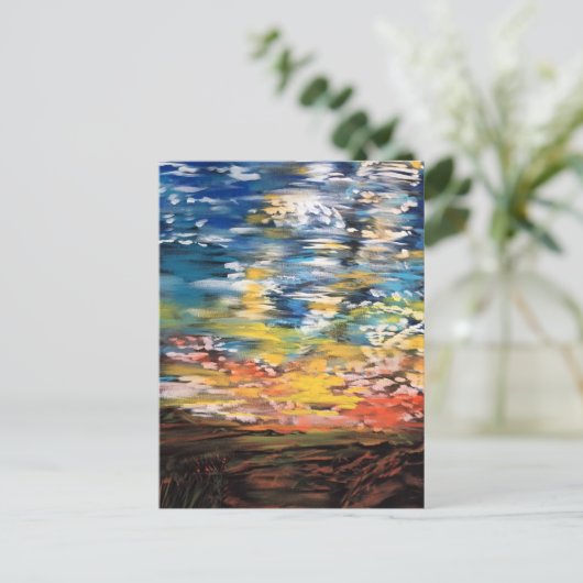 Sundown Postkarte (Stehend Vorderseite)