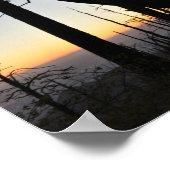 Sundown Silhouette Poster (Ecke)