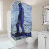 Sundown Skier Duschvorhang (Beispiel)