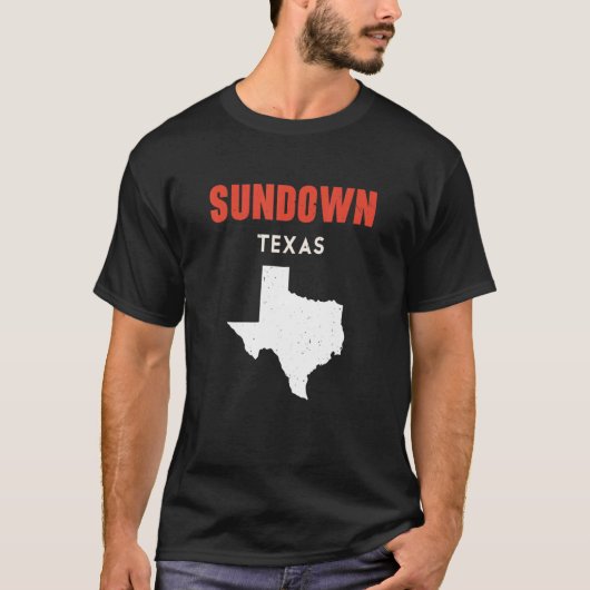 Sundown Texas USA Staat America Travel Texas T-Shirt (Vorderseite)