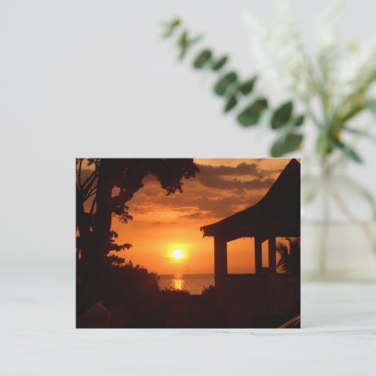 Sundown V Postkarte (Stehend Vorderseite)