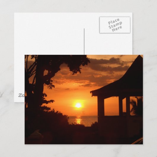 Sundown V Postkarte (Vorne/Hinten)