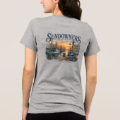 Sundowner am Dock Tri-Blend Shirt (Rückseite)