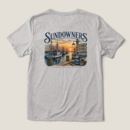 Sundowner am Dock Tri-Blend Shirt