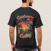 Sundowner Lebendige Farbe T-Shirt (Rückseite)